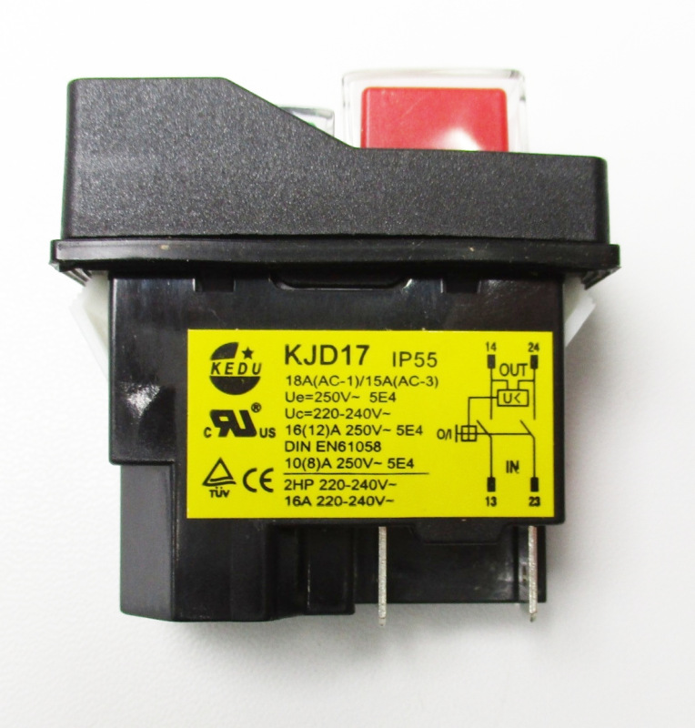 Hlavní vypínač pro magnetické vrtačky MB 351, MB 351 F, MB 502 E, KE 16-2 1