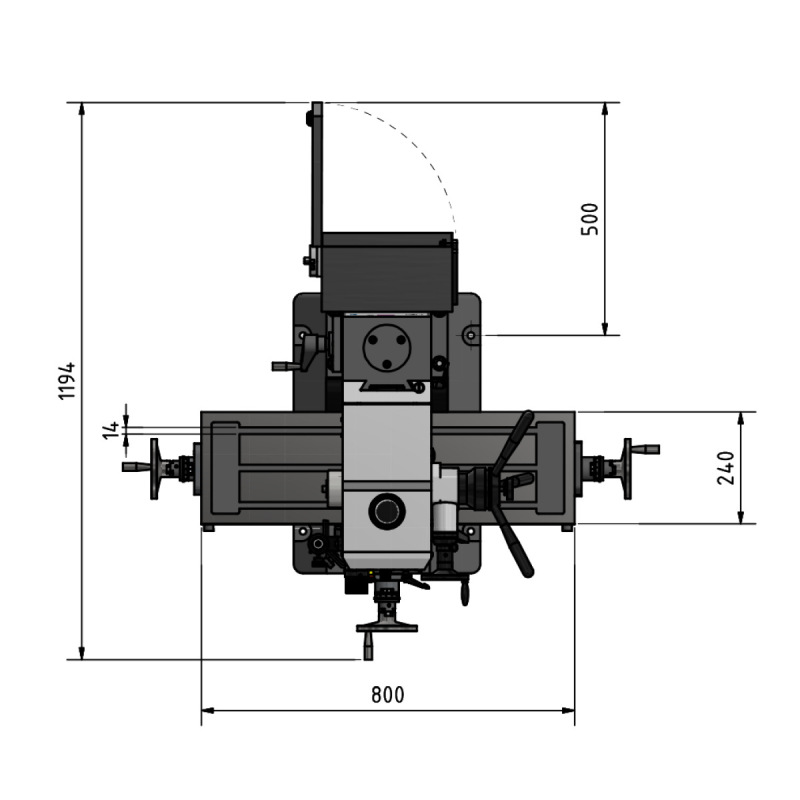 Vrtačko-frézka OPTImill MB 4 SVD 3