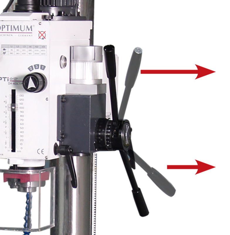 Sloupová převodová vrtačka OPTIdrill DH 40CTPED 1