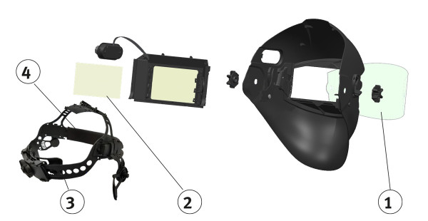 Samostmívací svařovací kukla VarioProtect XXL-W F-TC 5