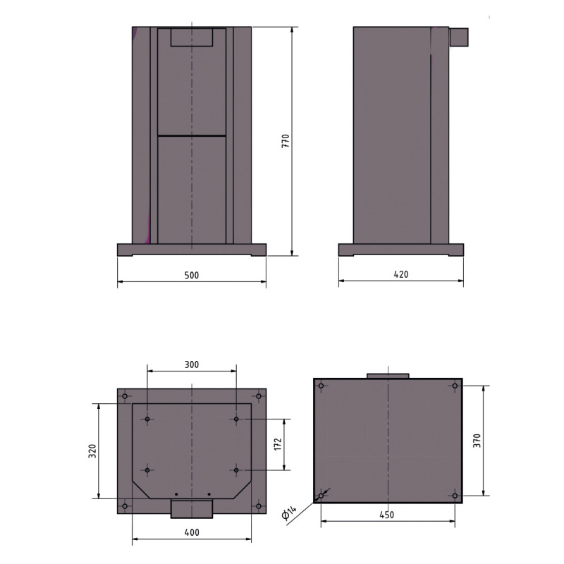 Podstavec pro brusky GU 4 1