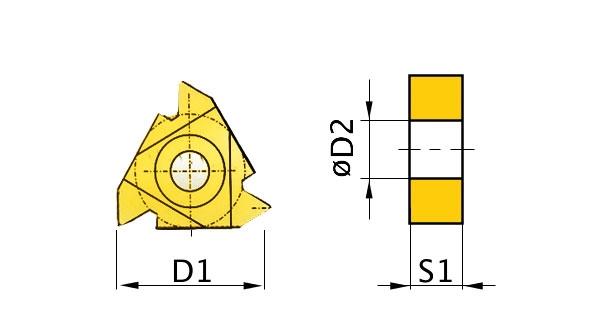 Břitové destičky AR 60°, 5 ks