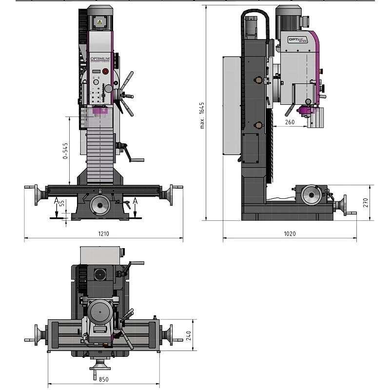 Vŕtačko-frézka OPTImill MH 50 G