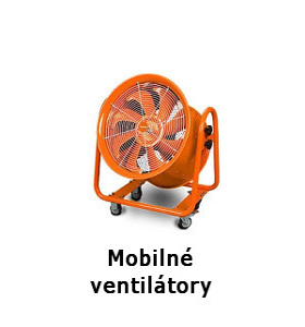 mobilny a radialny ventilator